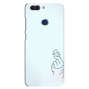 Чехлы (Знак сердечка) на ZTE Blade V9 (Сердце на голубом)