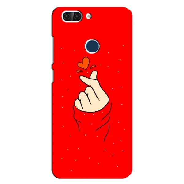 Чехол с рисунком «Сердце на красном» для ZTE Blade V9 Чехол с рисунком «Сердце на красном» для ZTE Blade V9