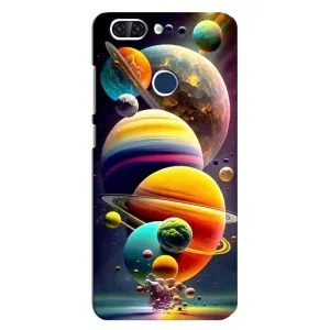 Чехол (ТПУ) с планетами на ZTE Blade V9 (Солнечна система)