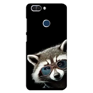Силиконовый Чехол с Енотами на ZTE Blade V9 (Стильный Енот)