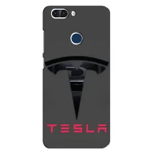 Силіконовий бампер з картинкою машини на ZTE Blade V9 (Logo TESLA)
