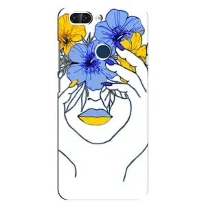 Чехол на ZTE Blade V9 Украинский дизайн (Украинка на всю голову)