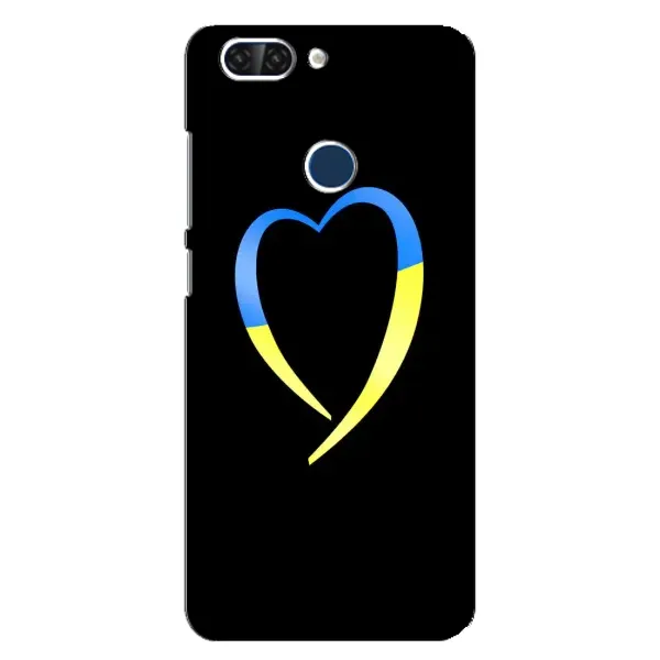 Чехол с рисунком «Украинское сердце» для ZTE Blade V9 Чехол с рисунком «Украинское сердце» для ZTE Blade V9