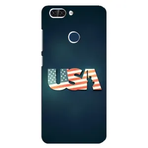 Чехол Флаг USA для ZTE Blade V9 (USA)