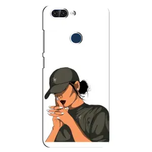 Силиконовый Чехол на ZTE Blade V9 с картинкой Стильных Девушек (В зеленом)