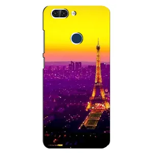 Чехол с Эйфелевой башней на ZTE Blade V9 (Яркая башня)