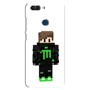 Чохли для ZTE Blade V9 (Персонажі МайнКрафт) (Зелений хлопчик)