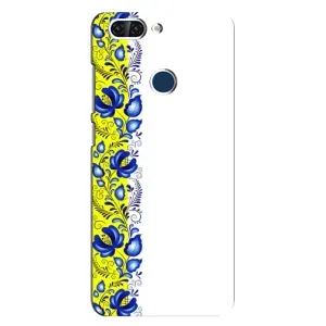 Силіконовый Чохол на ZTE Blade V9 з картинкой Вишиванки (Жовто-біла вишиванка)