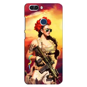 ЗСУ Чехлы (TPU) для ZTE Blade V9 (Женщина солдат)