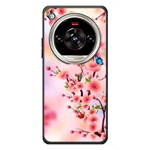 Чехол с принтом САКУРЫ на ZTE Nubia Focus 2 Ultra (Бабочки на сакуре)