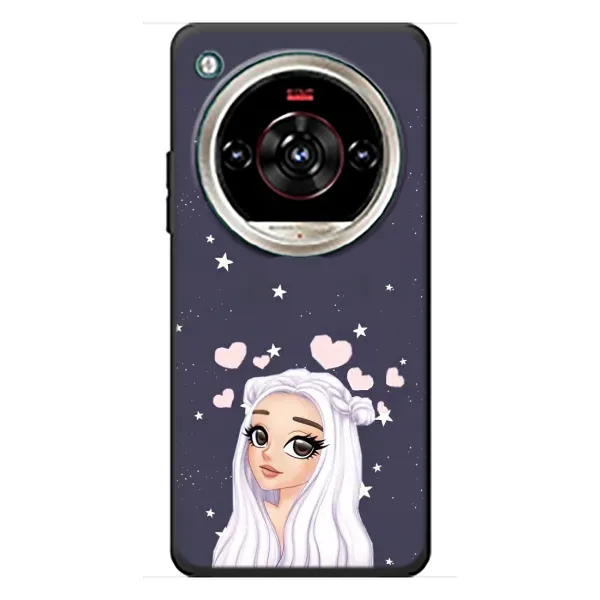 Чехол с рисунком «Девушка и сердечки» для ZTE Nubia Focus 2 Ultra Чехол с рисунком «Девушка и сердечки» для ZTE Nubia Focus 2 Ultra