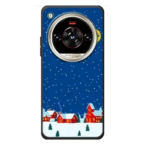 Силиконовый бампер на рождество для ZTE Nubia Focus 2 Ultra (Город в снегу)
