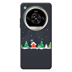 Силиконовый бампер на рождество для ZTE Nubia Focus 2 Ultra (Город зимний)