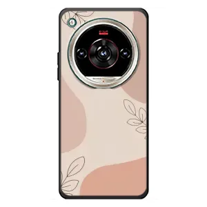 Чехол цветочный дизайн для ZTE Nubia Focus 2 Ultra (Коричневый фон)