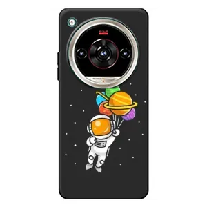 Силиконовый Чехол с принтом "Космонавты" на ZTE Nubia Focus 2 Ultra (Космонавт с шариками)