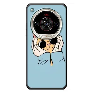 Бампер с изображением Котиков для ЗТЕ Нубиа Фокус 2 Ультра (КОТИК в очках)