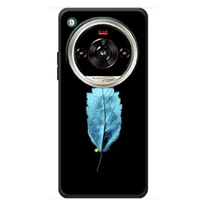 Чехол с картинками на черном фоне для ZTE Nubia Focus 2 Ultra (Листочек)