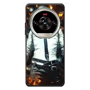 Силиконовый чехол с картинкой "Герой Pubg" на ZTE Nubia Focus 2 Ultra (Man Пубг)