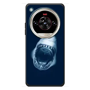Силиконовый бампер с картинкой животных для ZTE Nubia Focus 2 Ultra (Пасть Акулы)
