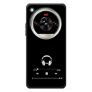 Чехол с картинками на черном фоне для ZTE Nubia Focus 2 Ultra (Плеер)