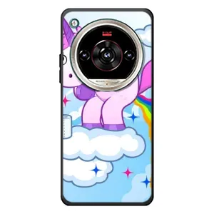 Чехол Unicorn на ZTE Nubia Focus 2 Ultra (Радуга единорожка)