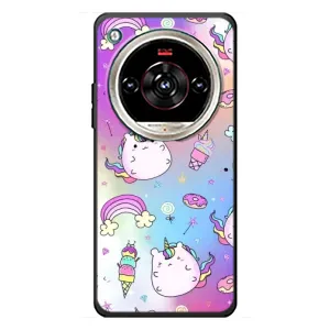 Чехол Unicorn на ZTE Nubia Focus 2 Ultra (Радуга и Единорог)