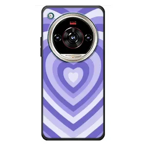 Чехлы с тематикой "Маленькие Сердечки" на ZTE Nubia Focus 2 Ultra (Сердце фиолет)