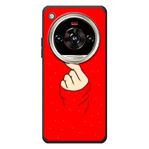 Чехлы (Знак сердечка) на ZTE Nubia Focus 2 Ultra (Сердце на красном)