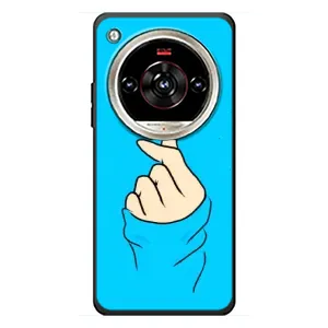 Чехлы (Знак сердечка) на ZTE Nubia Focus 2 Ultra (Сердце на синем)