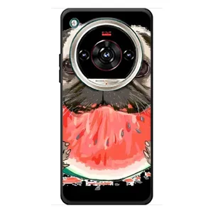 Чехол (ТПУ) Милые собачки для ZTE Nubia Focus 2 Ultra (Смешной Мопс)