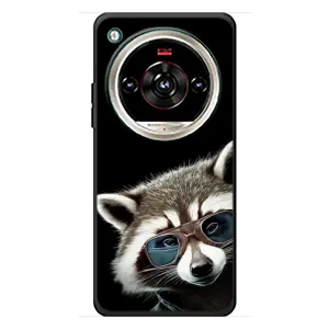 Силиконовый Чехол с Енотами на ZTE Nubia Focus 2 Ultra (Стильный Енот)