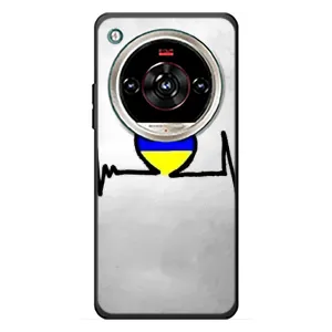Силиконовый Чехол на ZTE Nubia Focus 2 Ultra (Я-Украина) (Украинская кардиограмма)