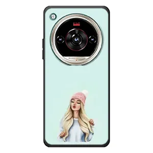 Силиконовый Чехол на ZTE Nubia Focus 2 Ultra с картинкой Стильных Девушек (В шапке)