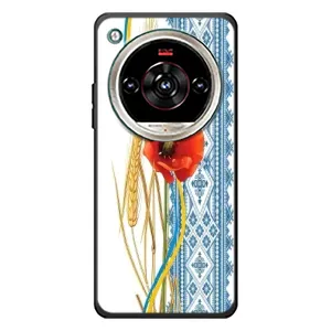 Силиконовый Чехол на ZTE Nubia Focus 2 Ultra с картинкой Вышиванки (Вышиванка с цветком)