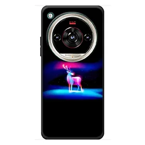 Силиконовый бампер с картинкой животных для ZTE Nubia Focus 2 Ultra (Яркий олень)