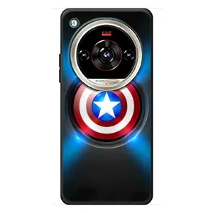 Чохол с Щітом Капітана Америки на ZTE Nubia Focus 2 Ultra (Яскраий Щит Капітана)