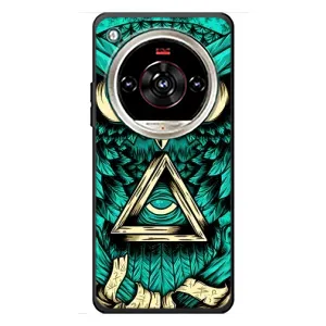 Чехлы с принтом СОВЫ для ZTE Nubia Focus 2 Ultra (Зеленая сова)