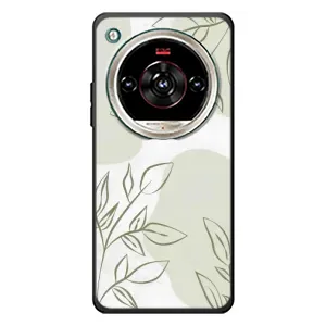 Чехол цветочный дизайн для ZTE Nubia Focus 2 Ultra (Зелёный дизайн)