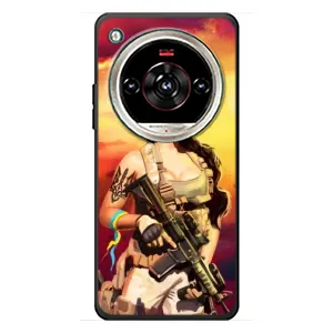 ЗСУ Чохли (TPU) для ZTE Nubia Focus 2 Ultra (Жінка солдат)