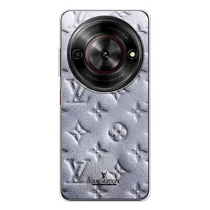 Текстурный Чехол Louis Vuitton для Нубия Фокус 5Джи (Белый ЛВ)