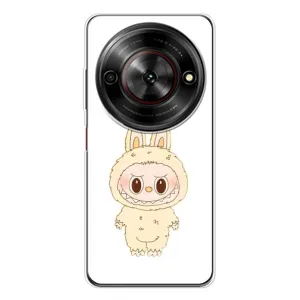 Чохол з принтом Лабубу для ZTE Nubia Focus 5G (Бежевий Лабубу)