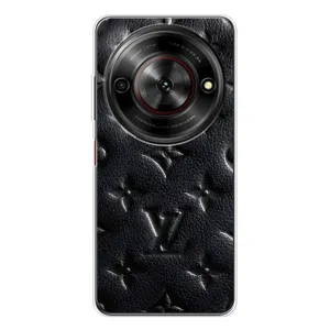 Текстурный Чехол Louis Vuitton для Нубия Фокус 5Джи (Черный ЛВ)