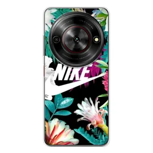 Силиконовый Чехол на ZTE Nubia Focus 5G с картинкой Nike (Цветочный Nike)