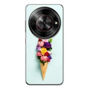 Чехлы с тематикой "ЦВЕТЫ" на ZTE Nubia Focus 5G (Цветок-мороженное)