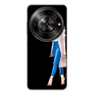Чехол с картинкой Модные Девчонки ZTE Nubia Focus 5G (Девушка со смартфоном)
