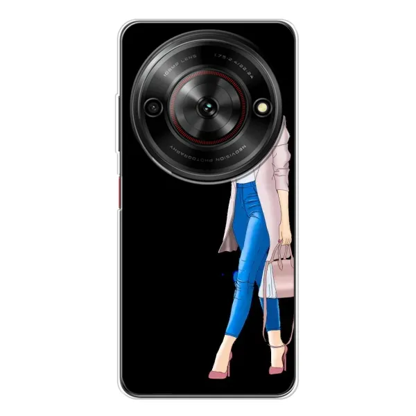 Чехол с рисунком «Девушка со смартфоном» для ZTE Nubia Focus 5G Чехол с рисунком «Девушка со смартфоном» для ZTE Nubia Focus 5G