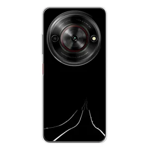 Чехол с картинками на черном фоне для ZTE Nubia Focus 5G (Дорога)
