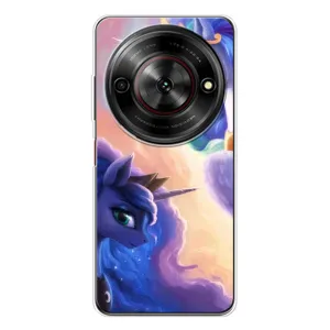 Чехол Unicorn на ZTE Nubia Focus 5G (Единорожки на тучках)