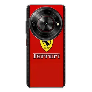 Силіконовий бампер з картинкою машини на ZTE Nubia Focus 5G (Ferrari Logo)