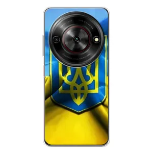 Чехол с картинкой (Патриотический ГЕРБ) на ZTE Nubia Focus 5G (Герб и Флаг Украины)